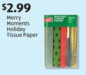 Aldi Merry Moments Holiday Tissue Paper offer