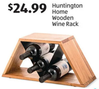 Aldi Huntington Home Wooden Wine Rack offer