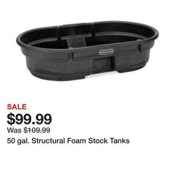 Tractor Supply Company 50 gal. structural foam stock tanks offer