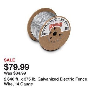 Tractor Supply Company 2,640 ft. x 375 lb. galvanized electric fence wire, 14 gauge offer
