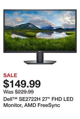 Office Depot Dell™ se2722h 27" fhd led monitor, amd freesync offer
