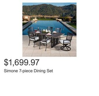 Costco Simone 7-piece dining set offer