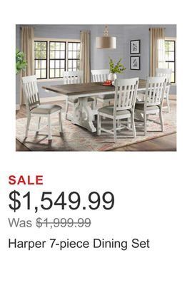 Costco Harper 7-piece dining set offer