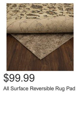 Costco All surface reversible rug pad offer