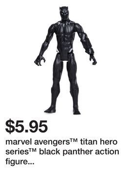 Five Below Marvel avengers™ titan hero series™ black panther action figure doll 12in offer