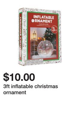 Five Below 3ft inflatable christmas ornament offer