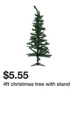Five Below 4ft christmas tree with stand offer