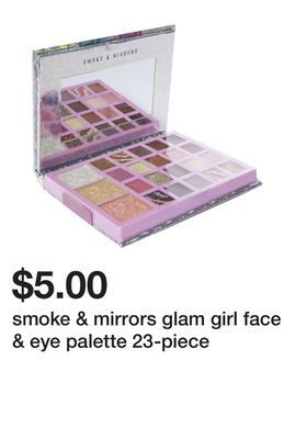 Five Below Smoke & mirrors glam girl face & eye palette 23-piece offer