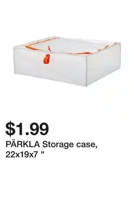 Ikea Pärkla storage case, 22x19x7 " offer
