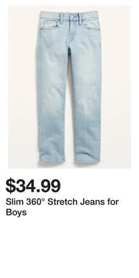 Old Navy Slim 360° stretch jeans for boys offer