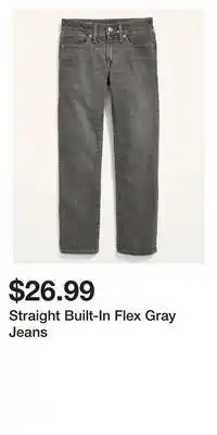 Old Navy Straight built-in flex gray jeans offer