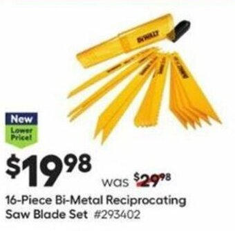 Lowe's 16-Piece Bi-Metal Reciprocating Saw Blade Set offer