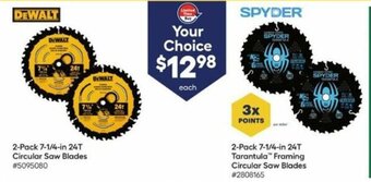 Lowe's 2-Pack 7-1/4-in 24T Circular Saw Blades offer