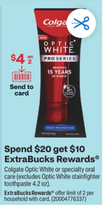 CVS Colgate Optic White or Specialty oral care offer