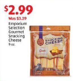 Aldi Emporium Selection Gourmet Snacking Cheese 9 oz. offer