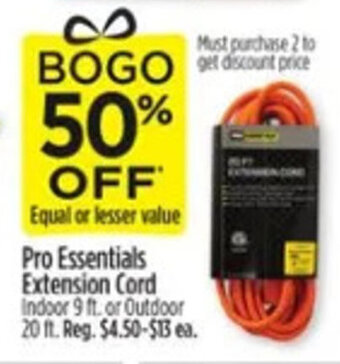 Dollar General Pro Essentials Extension Cord offer
