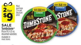 Dollar General Tombstone Pizza 19.3-22 oz. offer