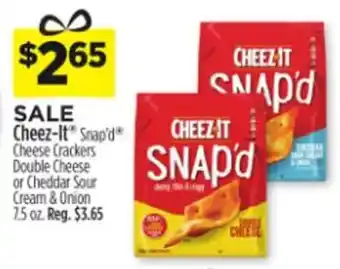 Dollar General Cheez-It Snap'd Cheese Crackers Double Cheese or Cheddar Sour Cream & Onion offer