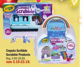Meijer Crayola Scribble Scrubbie Products offer
