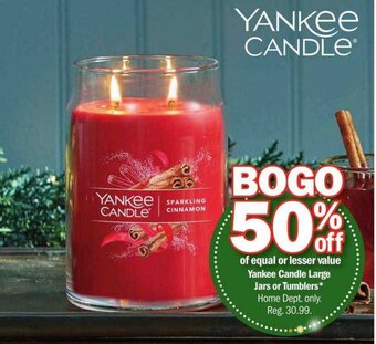 Meijer Yankee Candle Large Jars or Tumblers offer