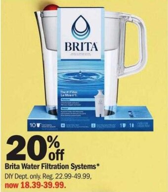 Meijer Brita Water Filtration Systems offer