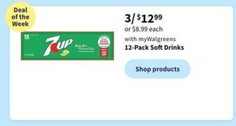 Walgreens 12-pack soft drinks offer