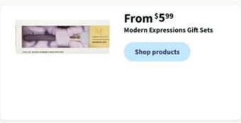 Walgreens Modern expressions gift sets offer