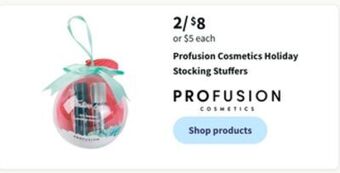 Walgreens Profusion cosmetics holiday stocking stuffers offer