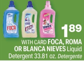 CVS Foca, roma or blanca nieves liquid detergent 33.81 oz. offer