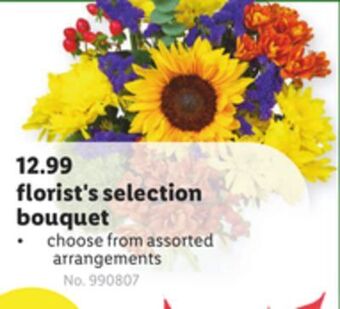 Lidl Florist's selection bouquet offer