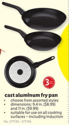 Lidl Cast aluminum fry pan offer