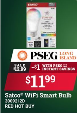 Ace Hardware Satco® wifi smart bulb offer