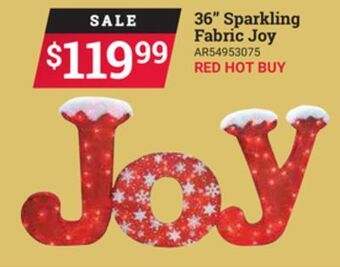 Ace Hardware 36" sparkling fabric joy offer
