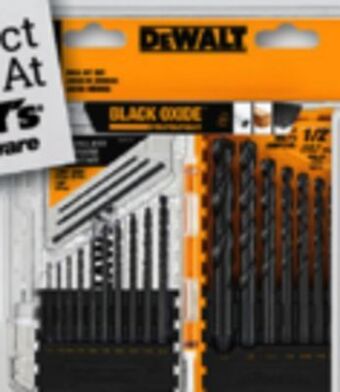 Ace Hardware Dewalt® 20-pc. black oxide drill bit set offer