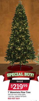 Ace Hardware 7' mountain pine tree offer