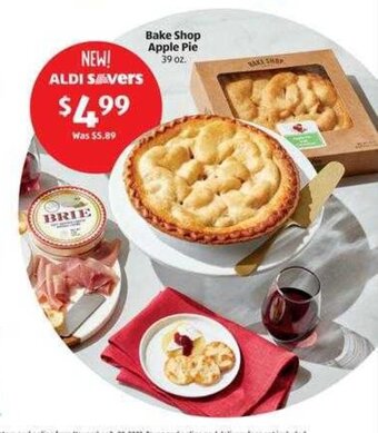 Aldi Bake Shop Apple Pie 39 oz. offer