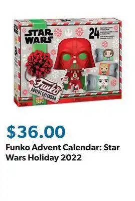 Sam's Club Funko advent calendar: star wars holiday 2022 offer