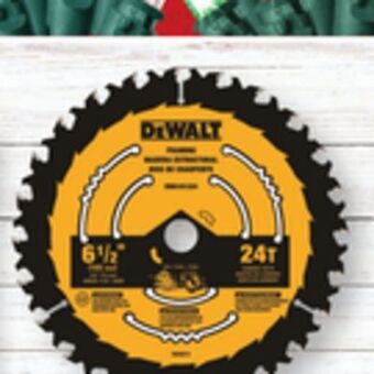 Ace Hardware Dewalt® 6.5" circular saw blade offer