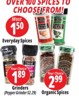Ocean State Job Lot Spices offer