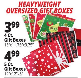 Ocean State Job Lot Heavyweight oversized gift boxes offer