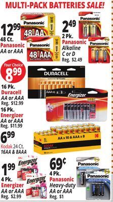 Ocean State Job Lot Multi-pack batteries offer