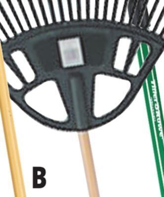 Ocean State Job Lot 24" plastic leaf rake with foam grip handle offer