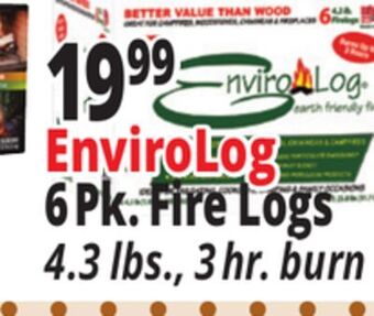 Ocean State Job Lot Envirolog 6pk. fire logs offer
