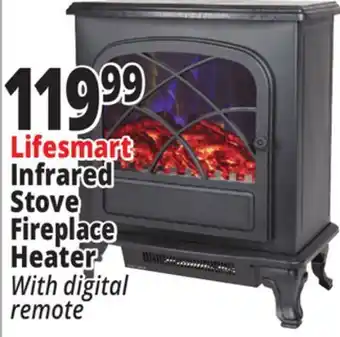 Ocean State Job Lot Lifesmart infrared stove fireplace heater offer