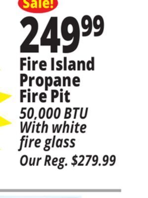 Ocean State Job Lot Fire island propane fire pit offer