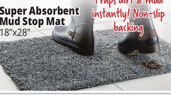 Ocean State Job Lot Super absorbent mud stop mat offer