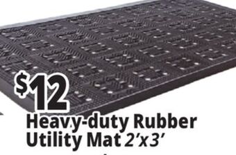Ocean State Job Lot Heavy-duty rubber utility mat offer