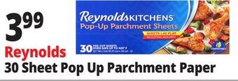 Ocean State Job Lot Reynolds 30 sheet pop up parchment paper offer