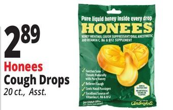 Ocean State Job Lot Honees cough drops offer