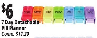 Ocean State Job Lot 7 day detachable pill planner offer